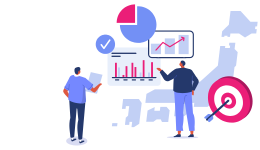 商圏分析とは？新規出店や売上改善に繋がる基本手法と活用事例を解説のイラストイメージ