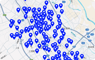 CSV読込が可能、大量の店舗情報を簡単登録（画面イメージ）